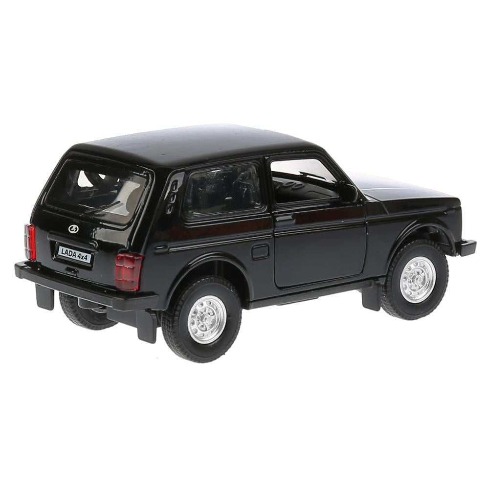ТМ Технопарк. Machine métallique "LADA 4x4" 12 cm, ouverte. двери, инерц., ЧЕРНЫЙ. dans le cor. dans le cor.2*36шт