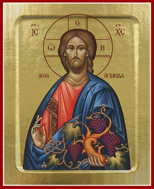 Икона Спасителя Лоза Истинная (на дереве): 125 х 160