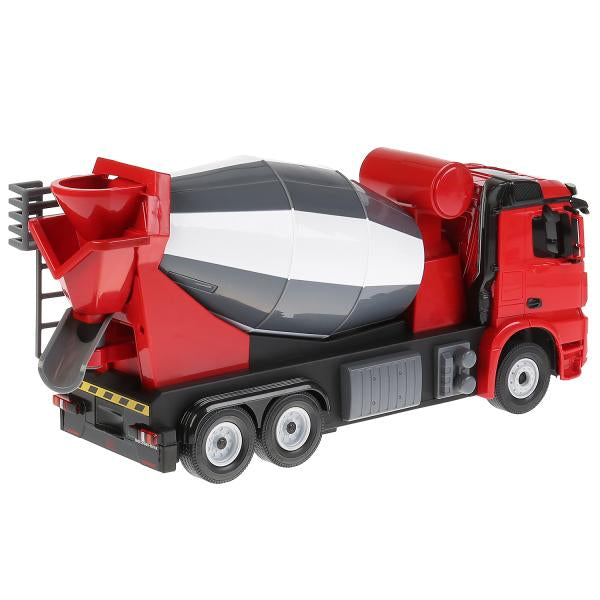 Машина р/у Mercedes-Benz бетономешалка 1:24, со светом, цвет в ассорти. в кор. Растар в кор.4шт