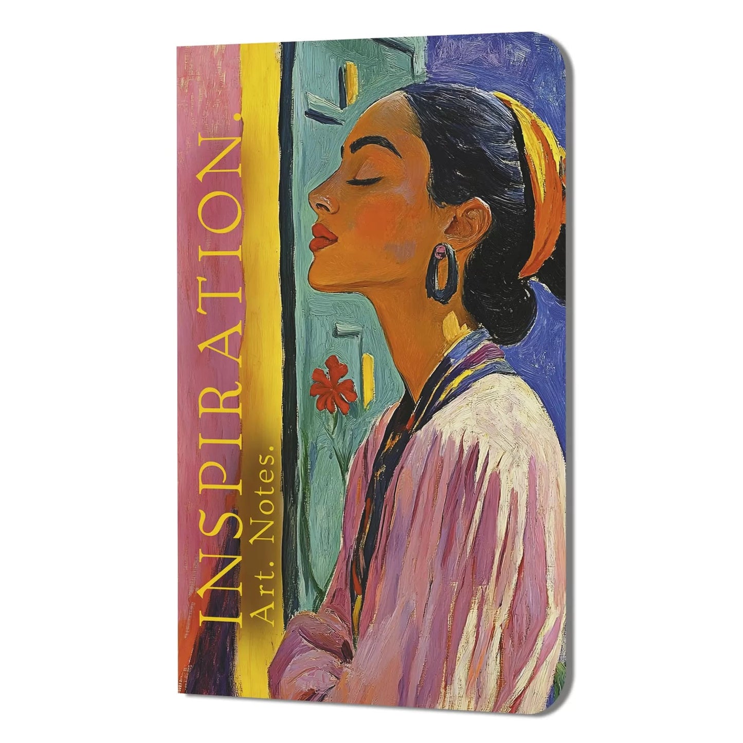 Блокнот Inspiration. Art. Notes. Матисс (брюнетка в розовой блузке на разноцветном фоне)
