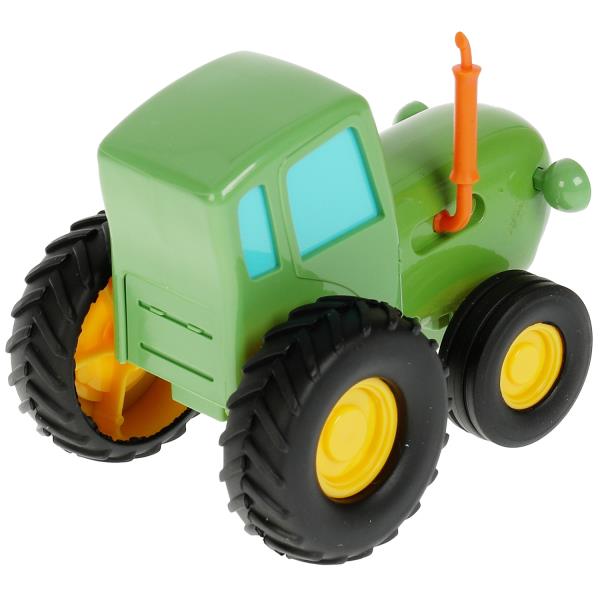 Модель металл СИНИЙ ТРАКТОР длина 11 см, инерц, зеленый, кор. Технопарк в кор.48шт