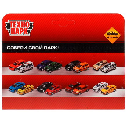 Machine en métal СПОРТКАР, 11 cm, inertie, cor. Parc technologique en cor.2*120шт