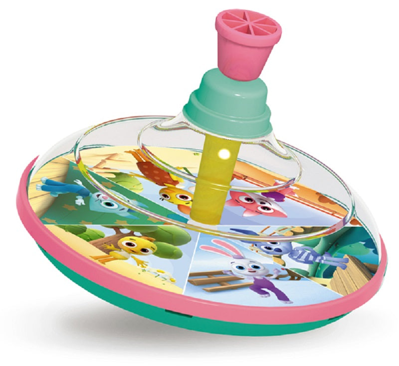 Стеллар. Юла арт.02109 большая прозрачная «Цветняшки» д.-16 см. /14