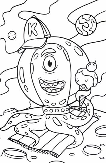 МАКСИ-РАСКРАСКА. КОСМИЧЕСКИЕ ПРИШЕЛЬЦЫ