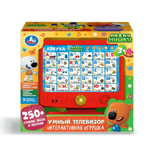 HT1006-R1 Умный телевизор Ми-ми-мишки 250 стихов,песен,звуков.кор.бат Умка в кор.36шт