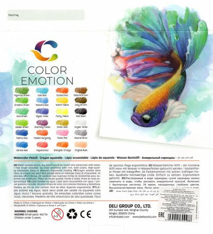 Карандаши акв. 24цв Color Emotion липа,EC00720/A