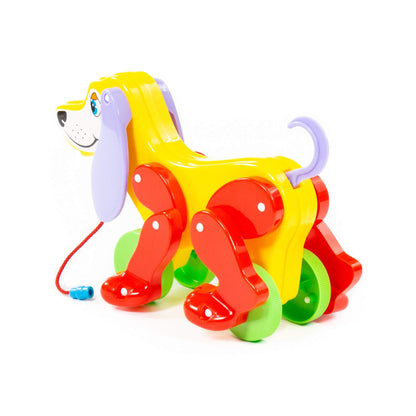 Каталка на веревочке собака "Боби" 30х13х19 см