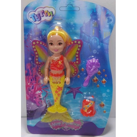 Кукла русалка 16 см, с акс., блист. Тутти в кор.2*240шт