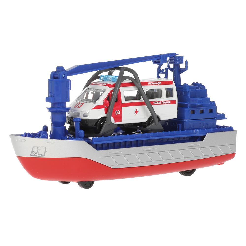 КРАН-17SLAMB-ГАЗГЫ Модель металл свет-звук ТРАНСПОРТНЫЙ КОРАБЛЬ 17 см, ГАЗЕЛЬ, инерц, кор. Техн