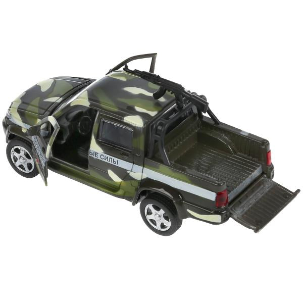 Machine métallique "uaz pickup военный с пулеметом" 12см, откр.двери, инерц. dans le cor. Parc technologique en cor2*36шт
