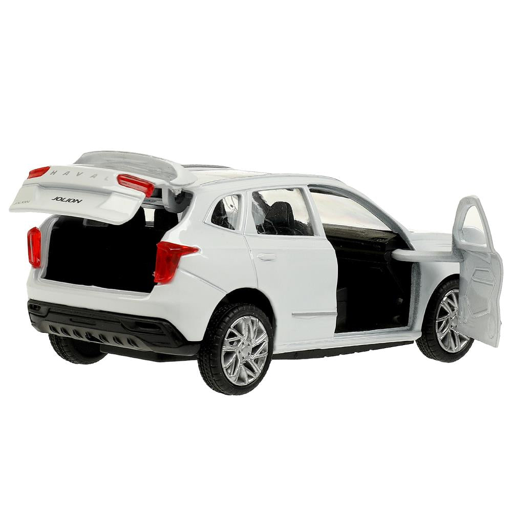 Машина metal haval jolion 12 см, двери, багажник, белый, кор. Технопарк в кор.2*36шт