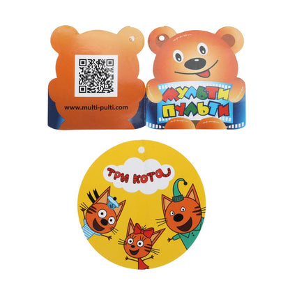 Игрушка мягкая Три Кота три кота Компот 16см, с глазами, озвучка. "МУЛЬТИ-ПУЛЬТИ" в кор.24шт