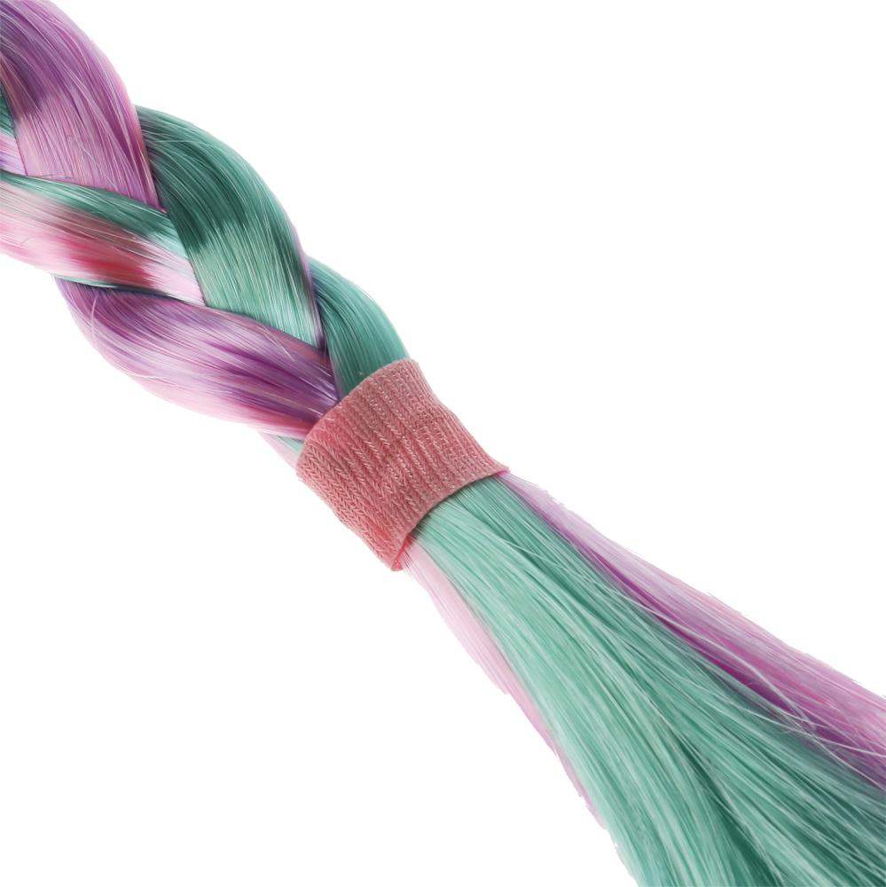 Аксесс д/девочек СКАЗОЧНЫЙ ПАТРУЛЬ резинка с косой/бант (rose/фиол/бирюз)МИЛАЯ ЛЕДИ уп-10шт в kor50up