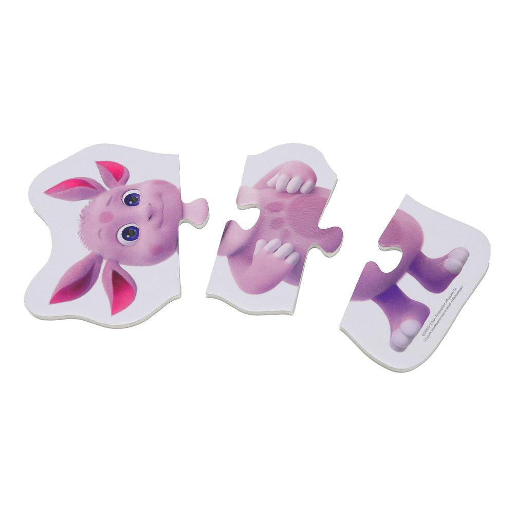 Luntik. Des maxi-pazles de 4 pièces dans un paquet. 130х230х10 mm. Умные игры. en cor.50шт