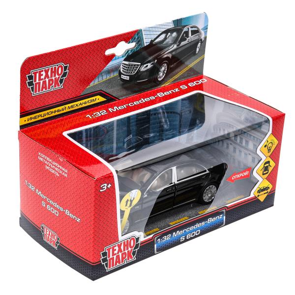 Машина металл свет-звук MERCEDES-BENZ s 600, 14,5 см, двери, инерция Технопарк в кор.2*24шт
