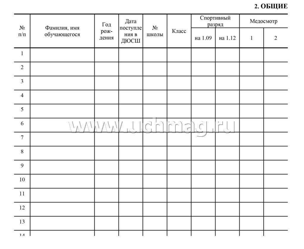 Журнал учета групповых занятий спортивной школы. Добавлено 3 новых раздела: 1. Годовой учебный план и график распределения учебных часов 2. Проведение инструктажей по ТБ, ПБ, ПДД... 3. Итоги работы за учебный год (Формат А4, блок писчая пл. 60, обложка оф