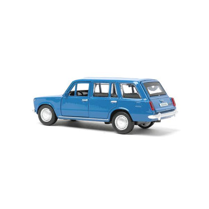 Машина металл ваз-2102 12 см, двери, багажник, инер,голубой, кор. Технопарк в кор.2*36шт