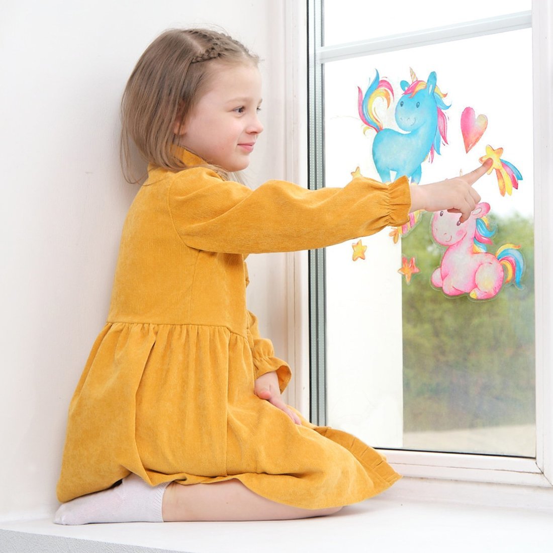 Наклейки декоративные Дрофа-Медиа Малыши-единороги (30х30 см)