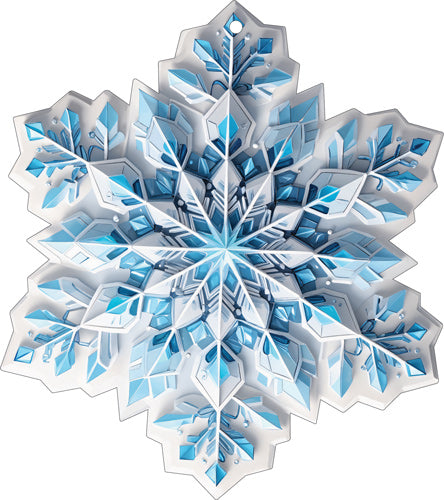 М-17494 Вырубная фигурка. Снежинка (двухсторонняя, ВД-лак)