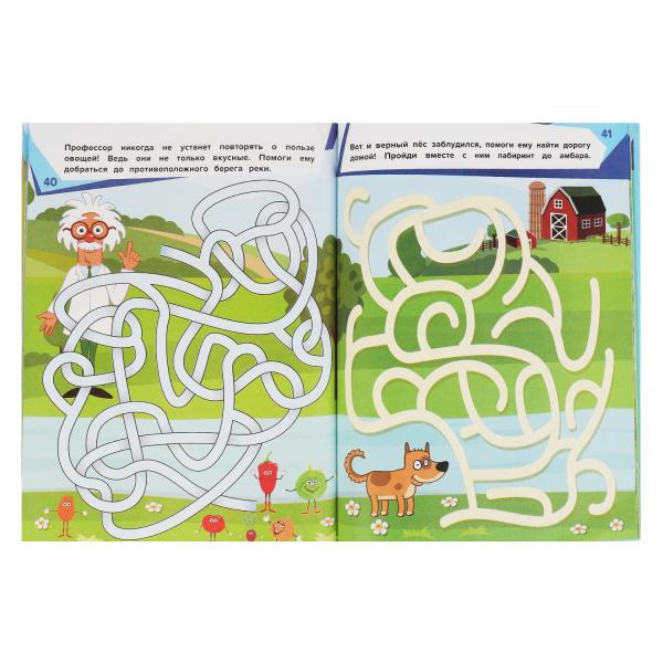 Запутанное путешествие. 75 лабиринтов. Активити А4.СИНИЙ ТРАКТОР. 210х280 мм 64 стр. Умка в кор.30шт