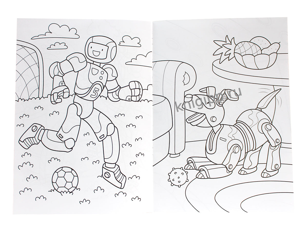 РАСКРАСКА С РОБОТОМ. СУПЕР РОБОТЫ