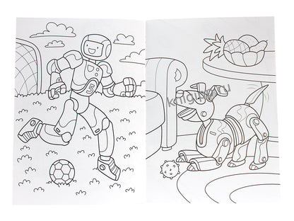 РАСКРАСКА С РОБОТОМ. СУПЕР РОБОТЫ