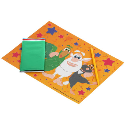 Набор д/детского тв-ва БУБА аппликация из фольги (17х23 см) МУЛЬТИ АРТ в кор.100шт