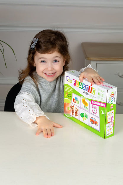 ЛОТО ПЛАСТИК "ПОЛОВИНКИ" СЕРИЯ 10КОР ПЛАСТИК в кор.14шт