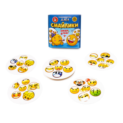 Игра настольная "Дабл. Смайлики" (20 карточек)