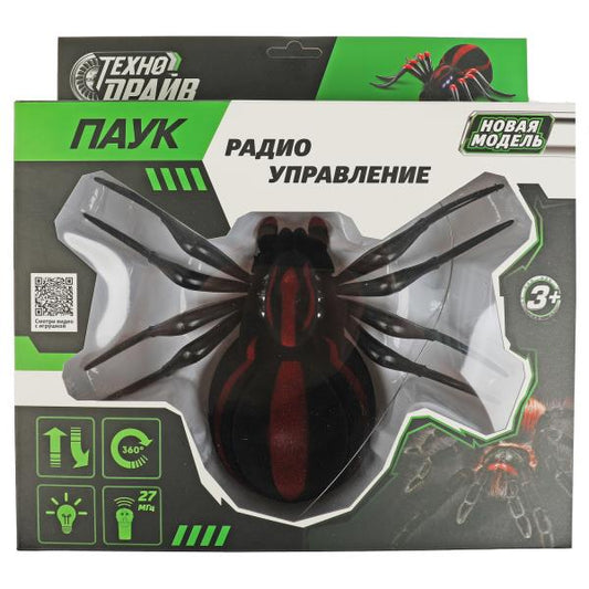 Робот паук на р/у свет, движение, кор.26,8*21,5*7см ТЕХНОДРАЙВ в кор.2*30шт