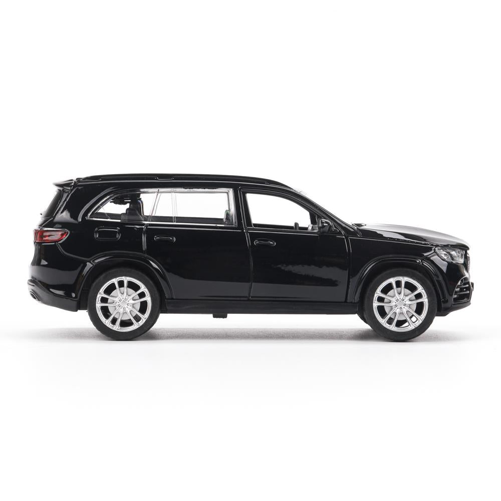 Машина металл MERCEDES-BENZ gls class amg 12см, дв,баг,ин,черный, кор. Технопарк в кор.2*36шт