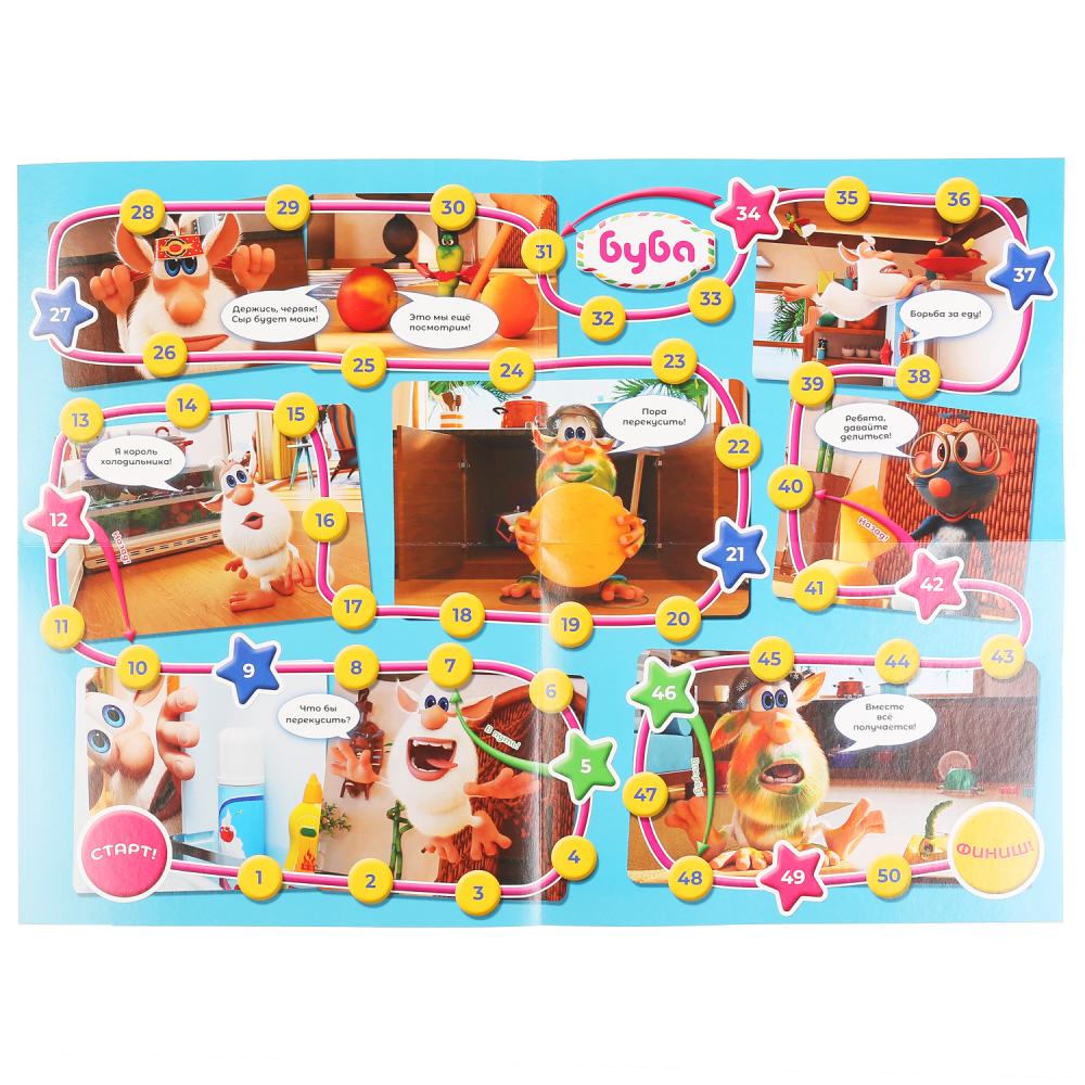 НАСТОЛЬНАЯ ИГРА-ХОДИЛКА "УМНЫЕ ИГРЫ" ПРИКЛЮЧЕНИЯ НА КУХНЕ. БУБА в кор.20шт