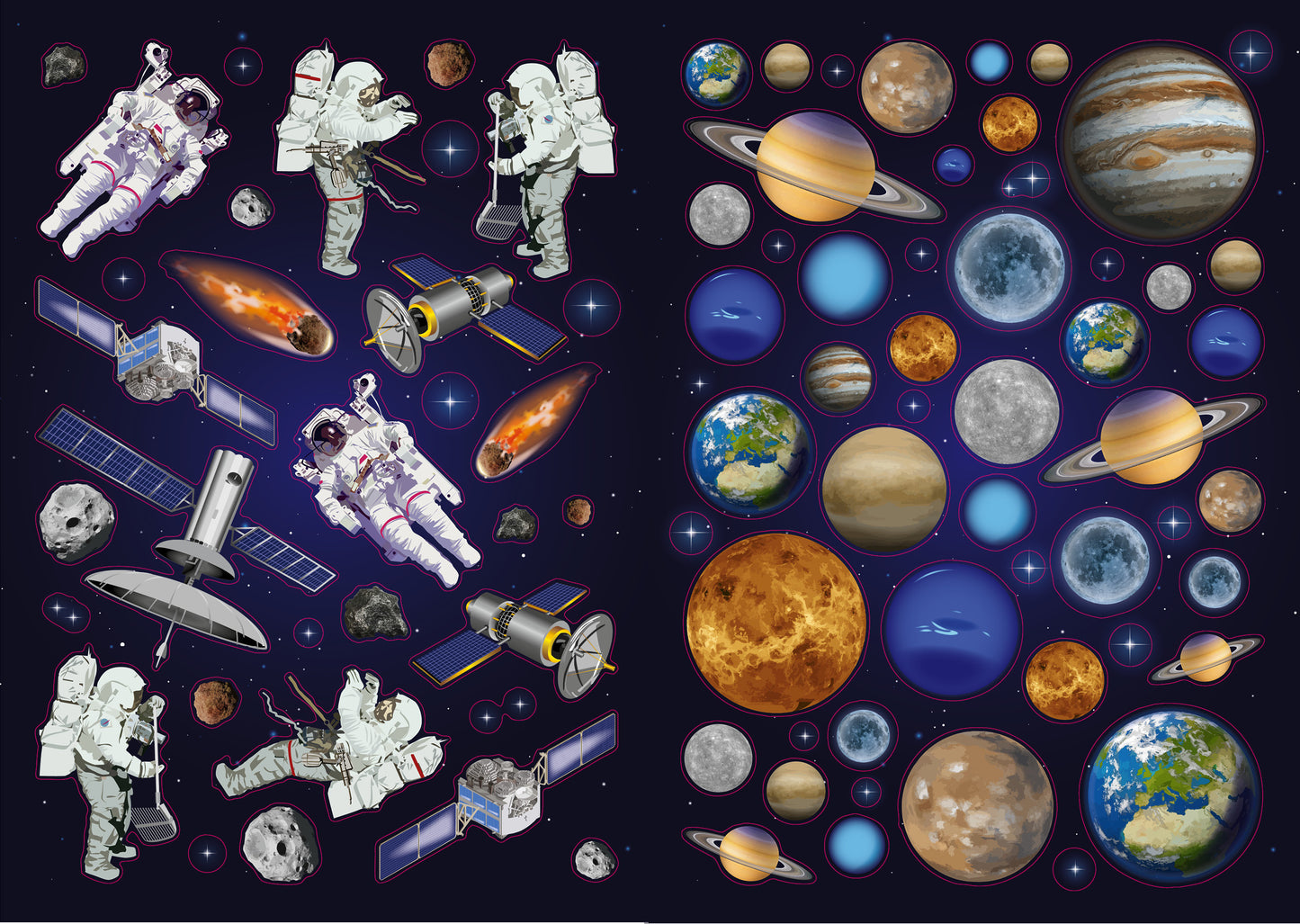 Моя книга наклеек. Космос (более 300 наклеек)