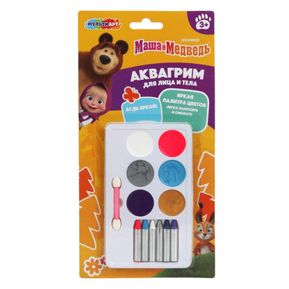 L'acquagrim МИКС Маша и Медведь маша и медведь МУЛЬТИ АРТ в кор.48шт