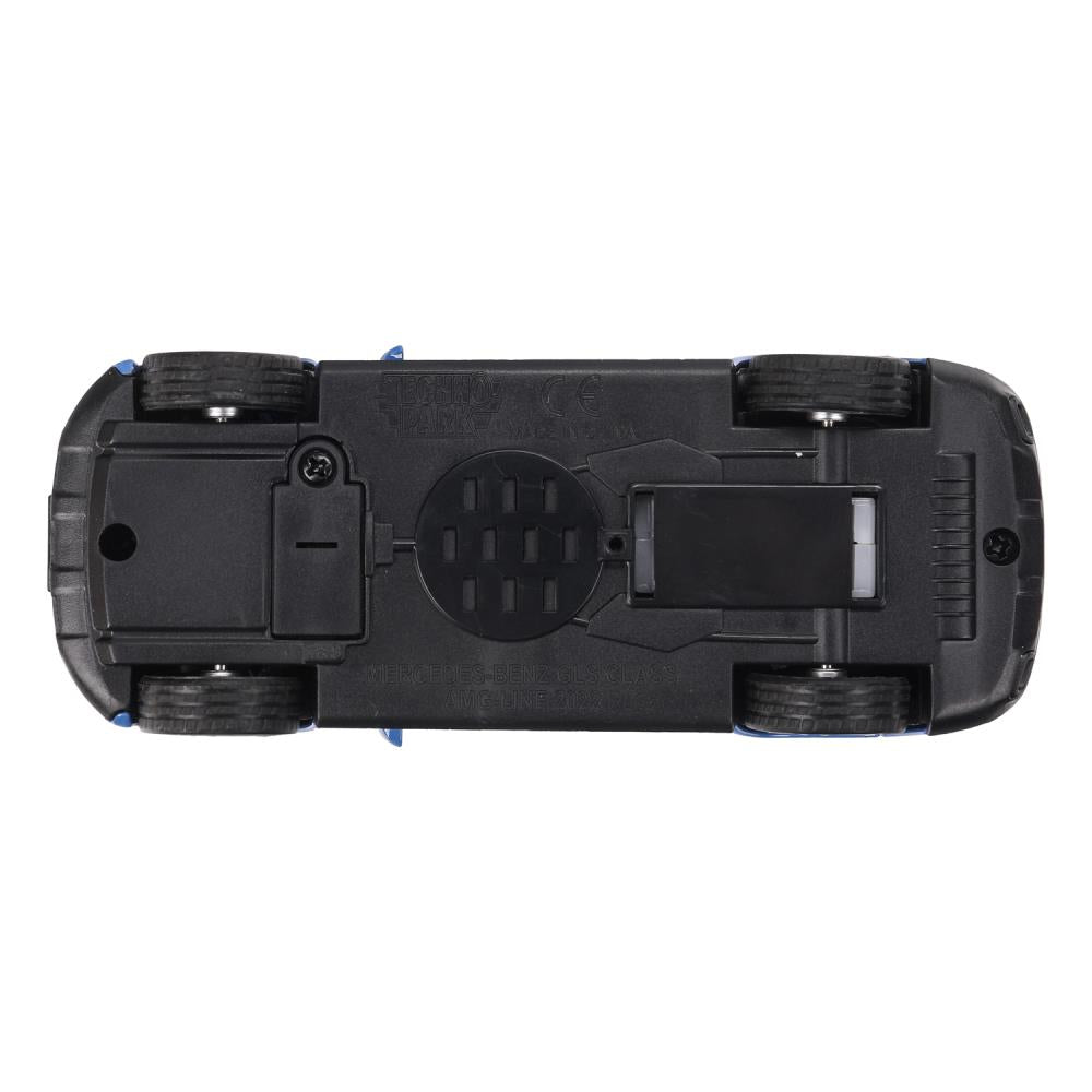 GLS-12-BU Машина металл MERCEDES-BENZ gls class amg 12см, дв,баг,ин,синий, кор. Технопарк в кор.2*36