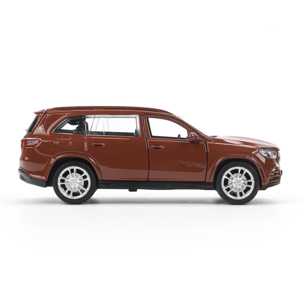 Машина металл MERCEDES-BENZ gls class amg 12см, дв,баг,ин,бронзовый, кор. Технопарк в кор.2*36шт