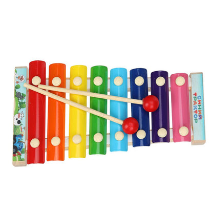 Игрушка деревянная СИНИЙ ТРАКТОР métallophone 9*1,5*18,5, korobka Буратино в кор.50шт