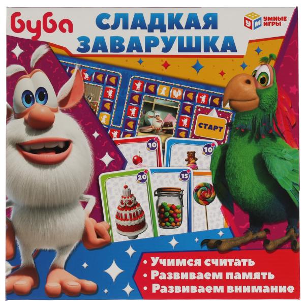 Буба. Сладкая заварушка. Настольная игра-квадрат. 40 карточек. 250х250х55мм. Умные игры в кор.10шт