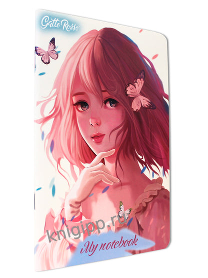 Gatto Rosso. Блокнот в клетку My notebook. НЕЖНОСТЬ