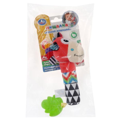 Текстильная игрушка-пищевая лошадка на карте. в пак. (рус. уп.) "Умка" в кор.240шт