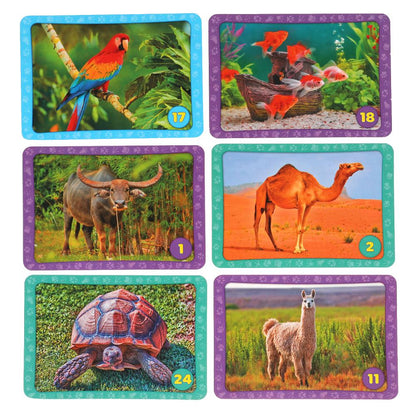 Домашние животные. Карточная игра мемо. (50 карточек). Тренируемся память. Умные игры в кор.50шт