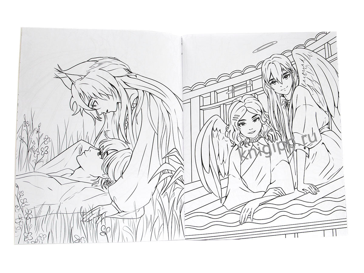 РАСКРАСКА АНИМЕ 16+ Мир фэнтези