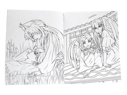 РАСКРАСКА АНИМЕ 16+ Мир фэнтези