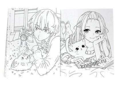 РАСКРАСКА АНИМЕ. ЛЮБИМЫЕ ПИТОМЦЫ