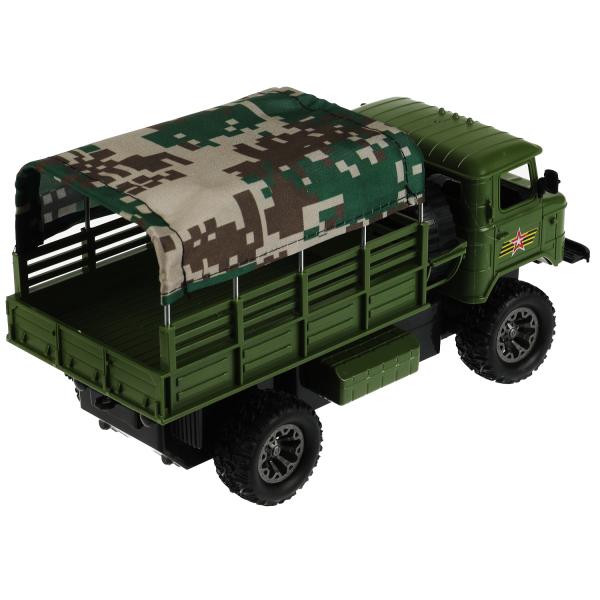 2004F022-R Машина р/у ГАЗ 66 АРМИЯ РОССИИ, 25 см, свет, зел, кор. Технопарк в кор.2*18шт