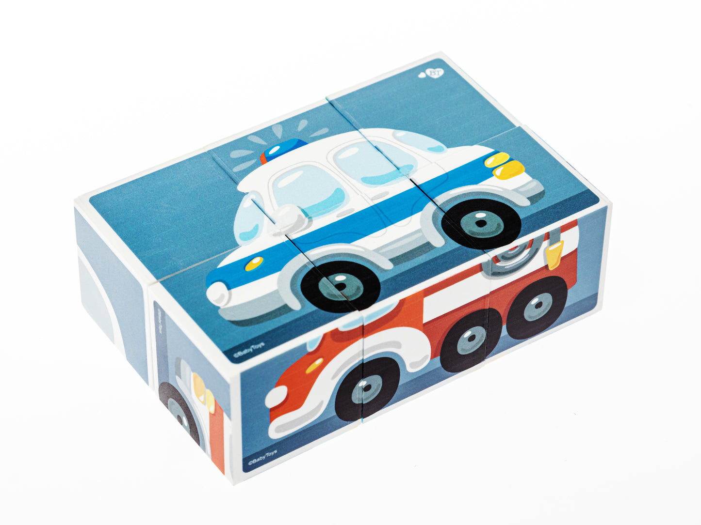 Кубики "Городской транспорт" (sans autocollants) 6 шт Jouets pour bébé