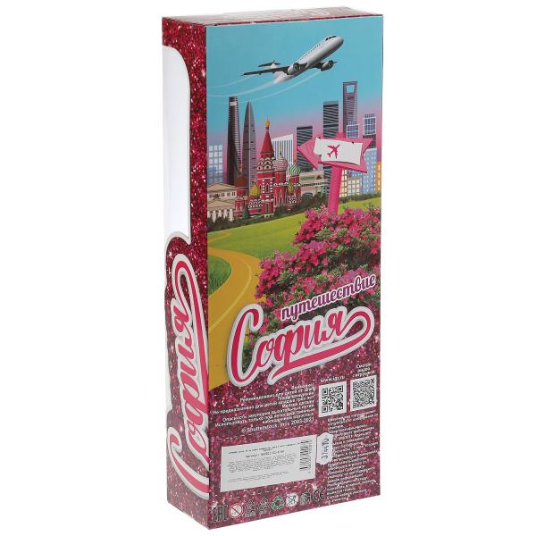 Кукла 29 см София стюардесса, руки и ноги сгибаются КАРАПУЗ в кор.24шт