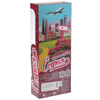 Кукла 29 см София стюардесса, руки и ноги сгибаются КАРАПУЗ в кор.24шт