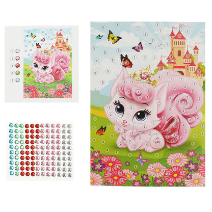 Аппликация стразами в пакете 15*21 см питомцы МУЛЬТИ АРТ в кор.100шт