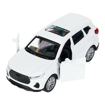 Машина металл кроссовер длина 10,5 см,инерц,белый, в кор - в кор.2*36шт